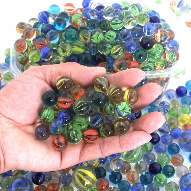 50Pcs 14mm Colorful Glass Marb - огляд і ціна Marine Fish Tank