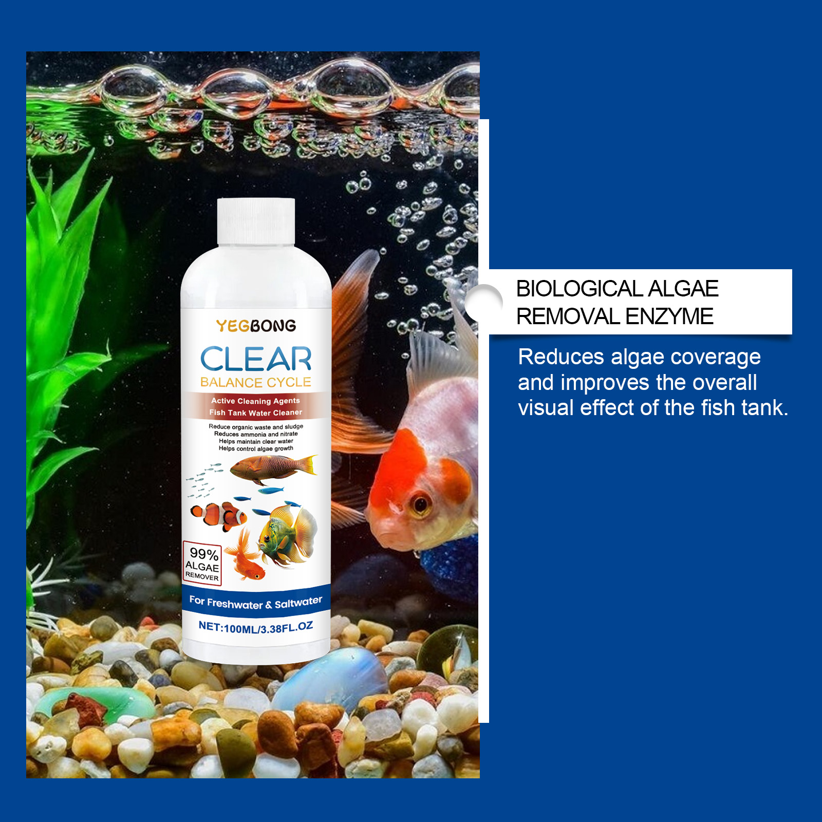 Aquarium Water Clarifier 100ml - огляд і ціна Saltwater Tank