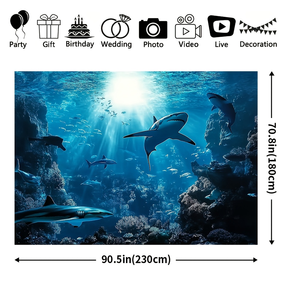Majestic Deep Sea Shark Wall T - огляд і ціна Marine Aquarium