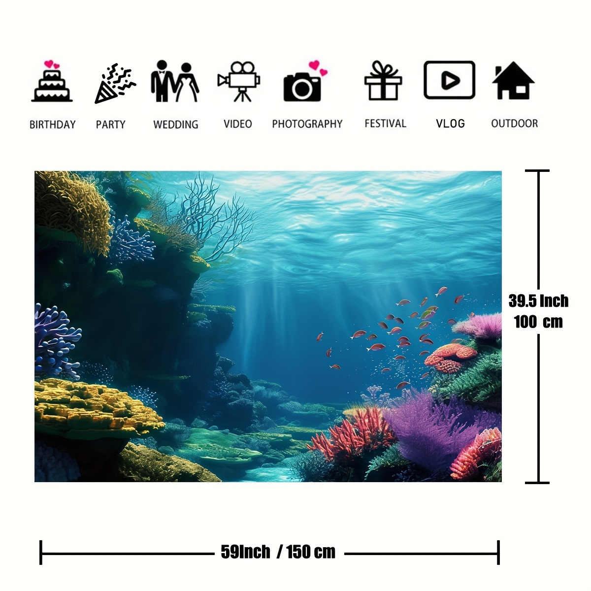 1pc Underwater Coral Reef Fish - огляд і ціна Reef Aquarium