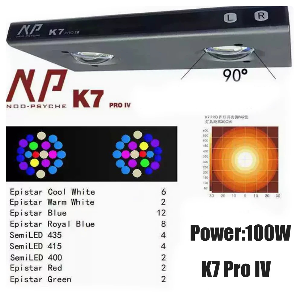 Noopsyche NP K7Pro IV 100W App - огляд і ціна Reef Aquarium